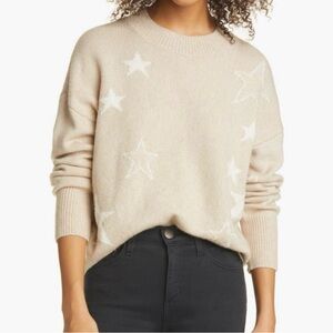Rails Kana Star Knit Sweater in Size Small (Camel Stars)